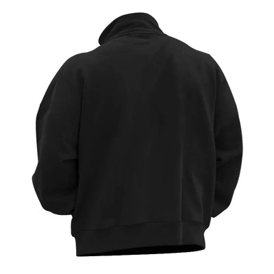 Halbreißverschluss-Pullover aus Samt für Herren
