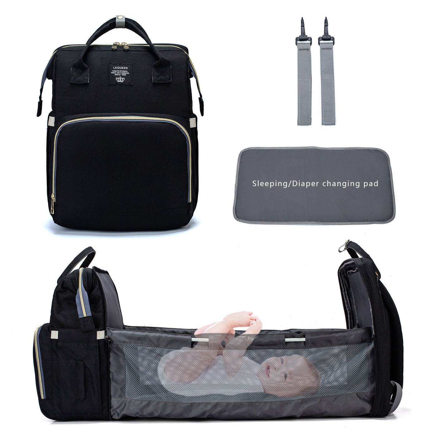 Louise – Große Kapazität Wickeltasche für Mamas mit modischem Design