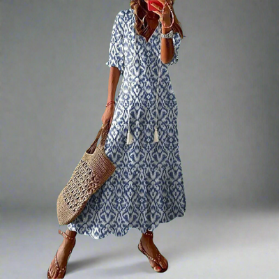 Celine| Figurfreundliches Damenkleid aus Premiumstoff  für Hochzeitsgast und besondere Anlässe