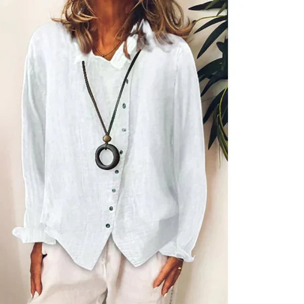 Rinamae – lässiges longshirt aus baumwollleinen