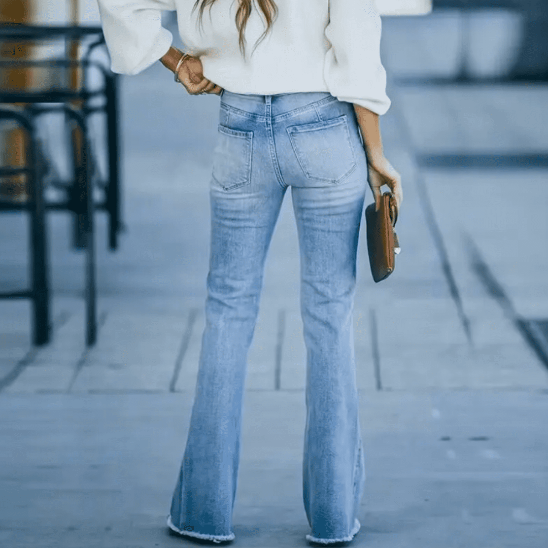 Boho-Stretch-Jeans für Damen – Jyna