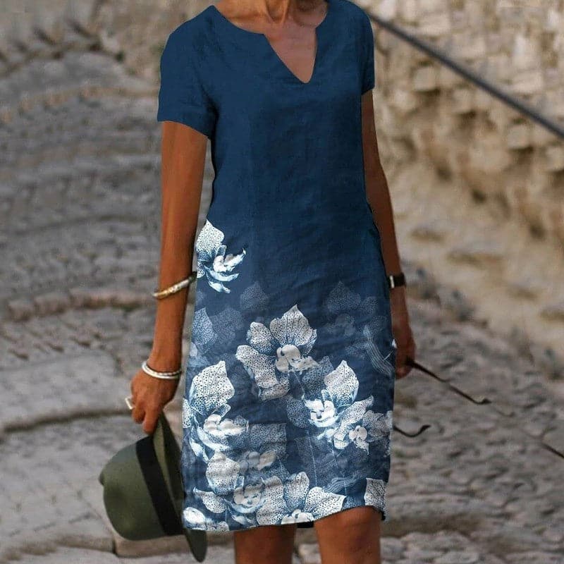 Leichtes, atmungsaktives und lässiges Kleid für Frauen - Calorine