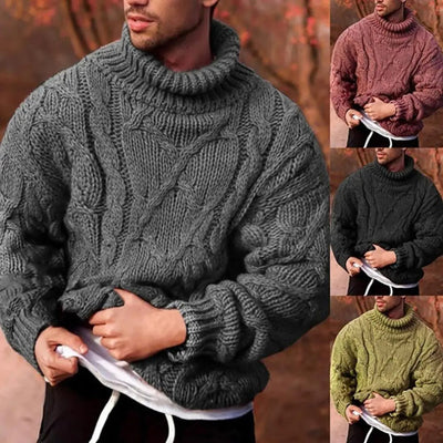 Warmer schmaler Pullover für Männer