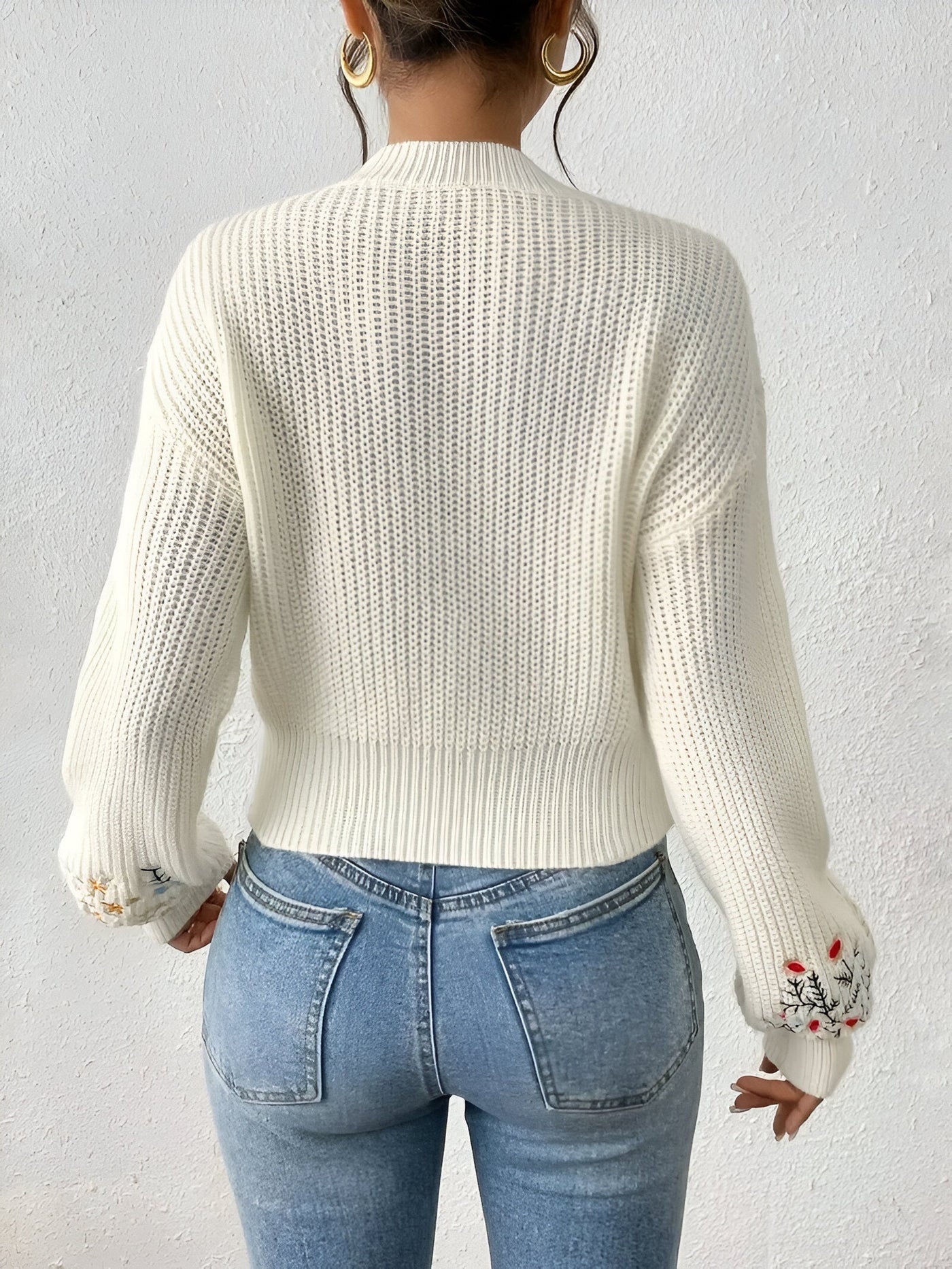Raylene | Vielseitiger Chic - Eleganter Floral Strickpullover