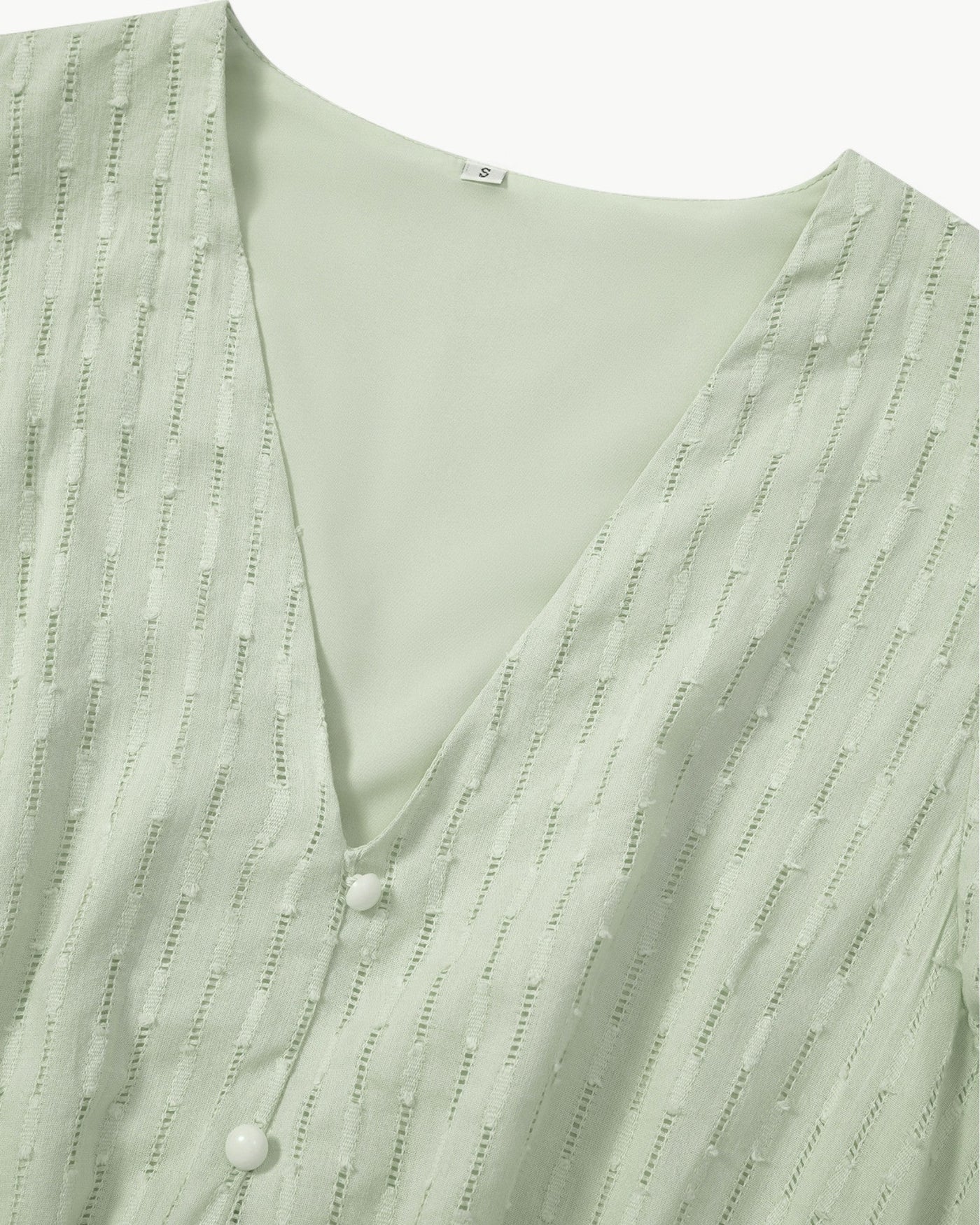 Lara™ | Kleid mit V-Ausschnitt und Rüschenärmeln