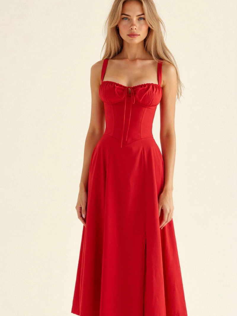 VALERIE – Das midikleid mit korsett-charme für eine feminine silhouette