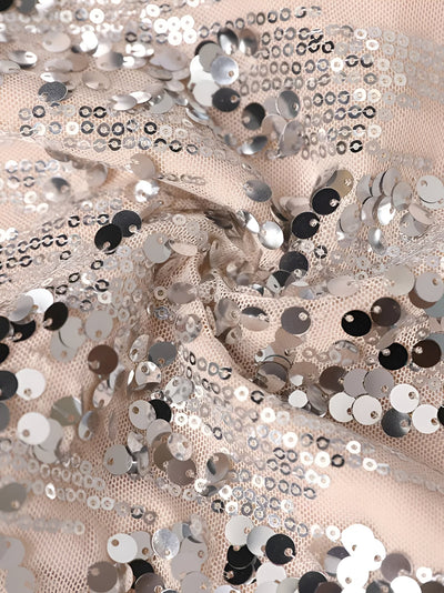 Edelgard | Glitzernde Pailletten-Blazer mit Reißverschluss