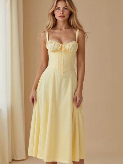 VALERIE – Das midikleid mit korsett-charme für eine feminine silhouette