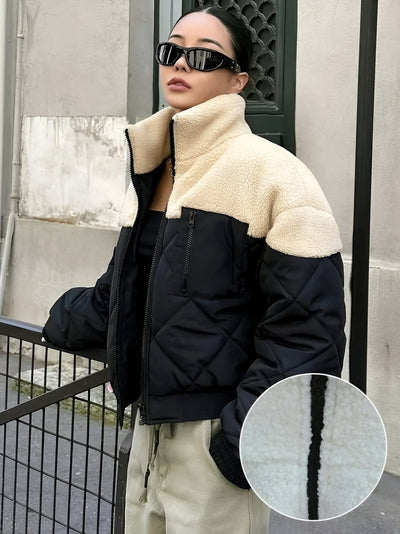 Deliza | Farbblock Reißverschlussjacke