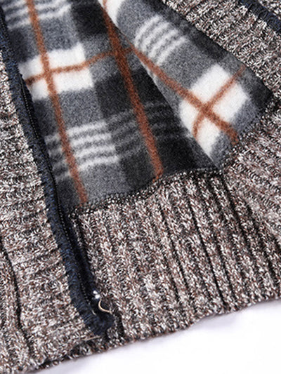 Silberner Zip-Up Pullover - Noah