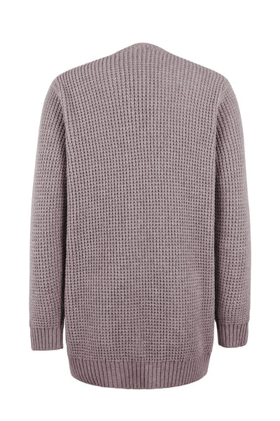 Grauer Strick-Cardigan - Mila