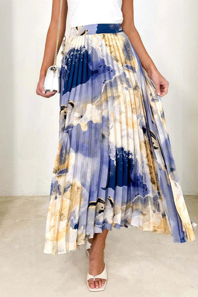 Esther® | Elegante, plissierte Hose mit hohem Bund und durchgehendem Druck, Typ A, mit allmählichem Wechseldruck