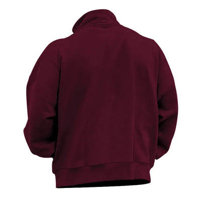 Halbreißverschluss-Pullover aus Samt für Herren