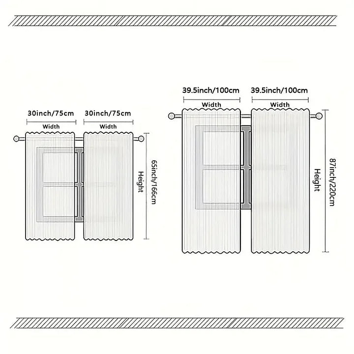 FrostLinen – Vorhänge mit Weihnachtsmotiv