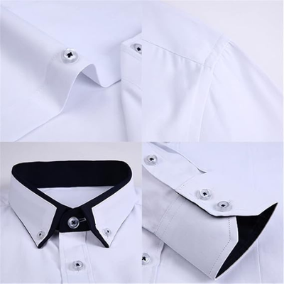 LEAND| Herren Stretch-Hemd mit Langarm – Glatt & Knitterfrei