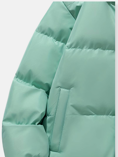 Warme Winterjacke mit Reißverschluss Rosa – Clara