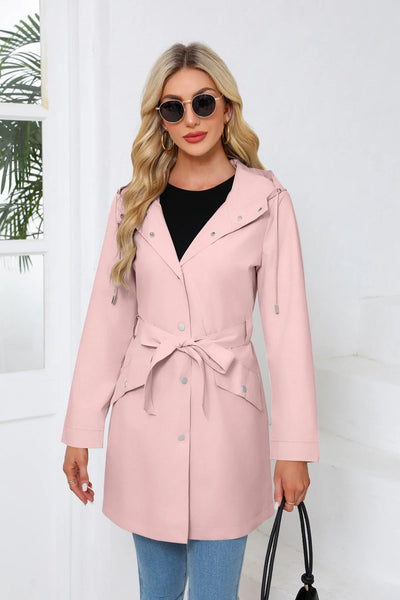 Langer Kapuzenmantel Jacke für Frauen