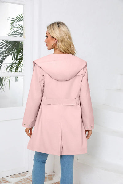 Langer Kapuzenmantel Jacke für Frauen