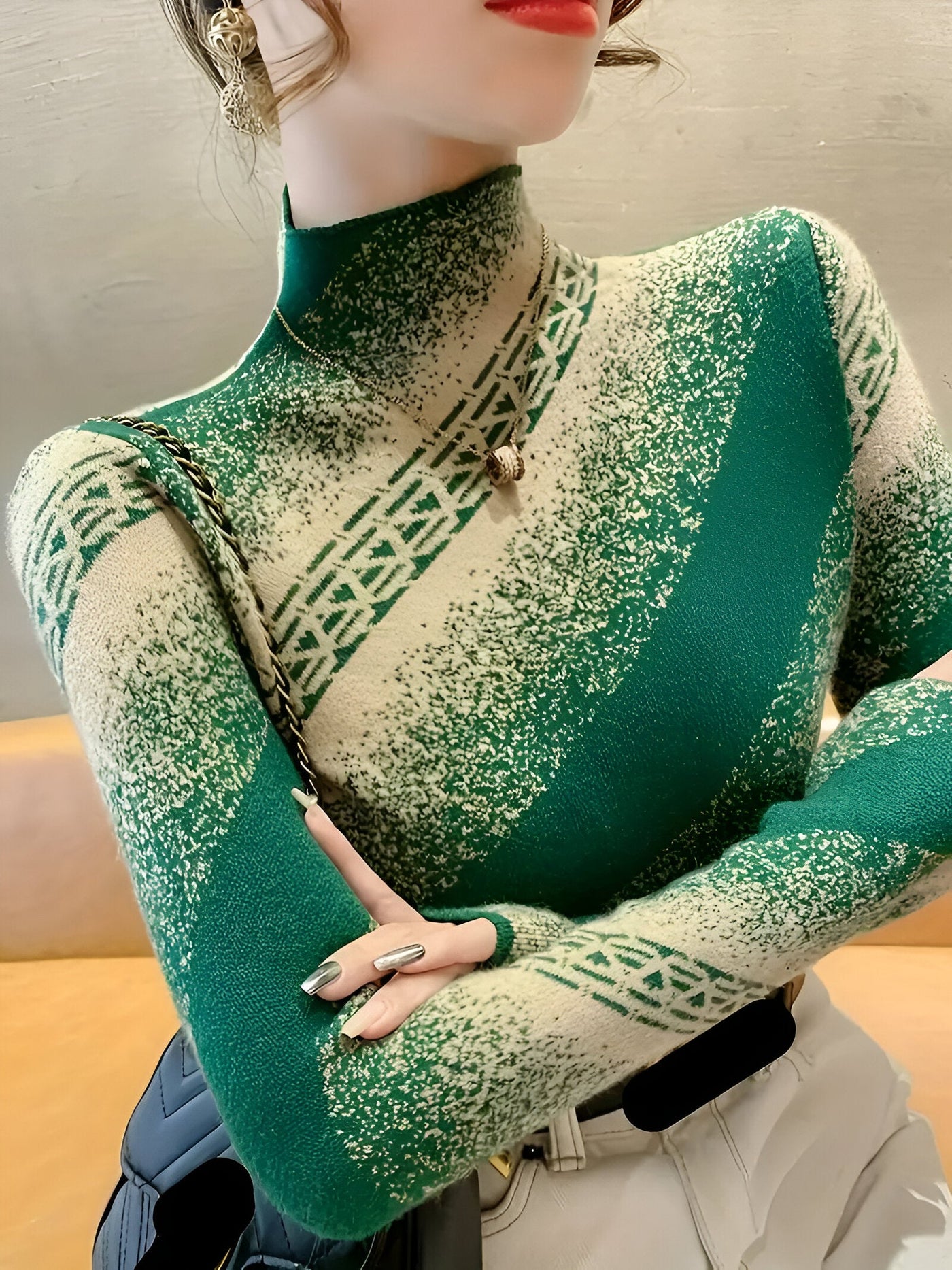 Jolina | Eleganter gestreifter Pullover