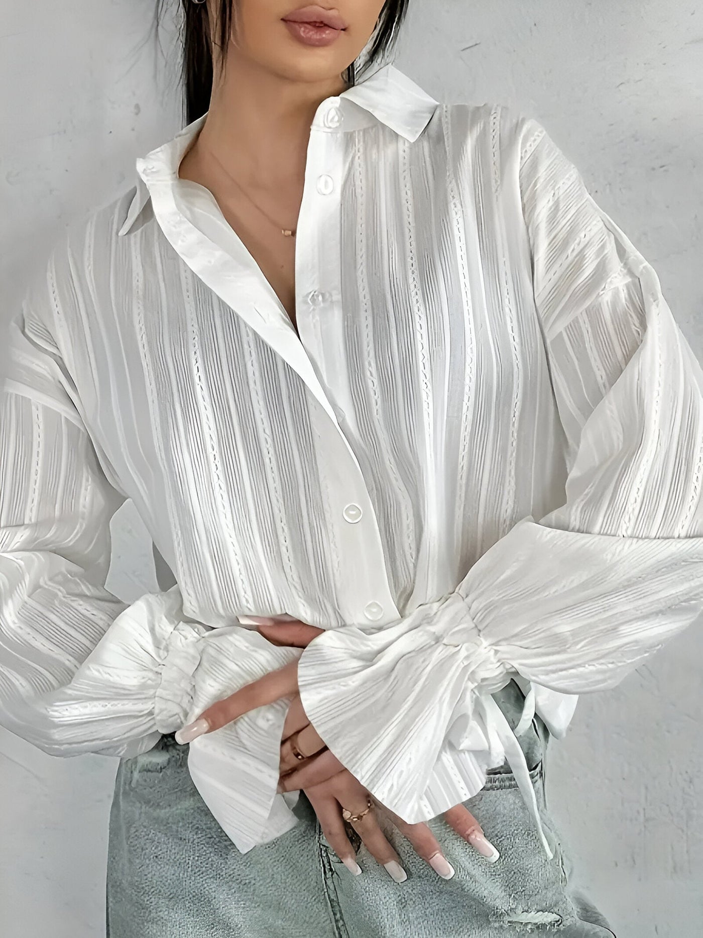 Oriholt | Elegantes Hemd mit besticktem Kragen