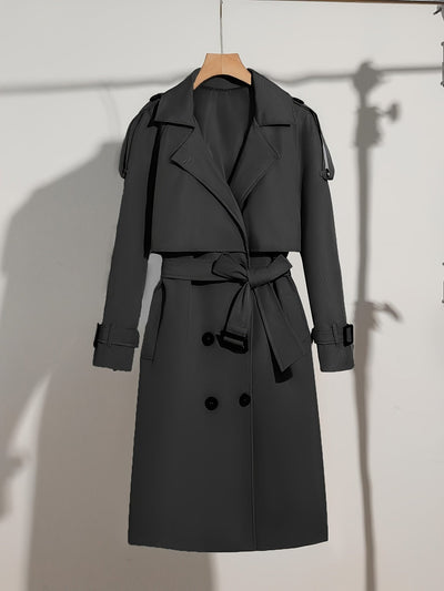 Eleganter Langarm-Trenchcoat für Damen