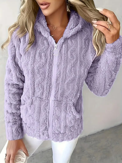 GAELLE | Langarm Kapuzenpullover Mit Reißverschluss