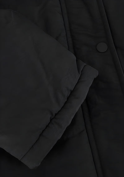 Damen Lange Winterjacke Schwarz - Mila