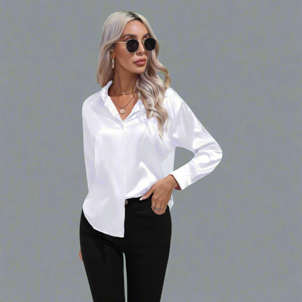 Stefanie | Elegante Luxuriös Damenbluse Für Festliche Anlässe