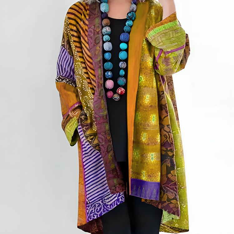 Ethnischer Stil Print Strickjacke für Frauen