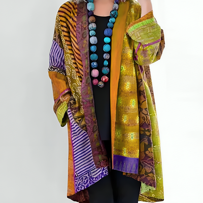 Ethnischer Stil Print Strickjacke für Frauen