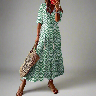 Celine| Figurfreundliches Damenkleid aus Premiumstoff  für Hochzeitsgast und besondere Anlässe