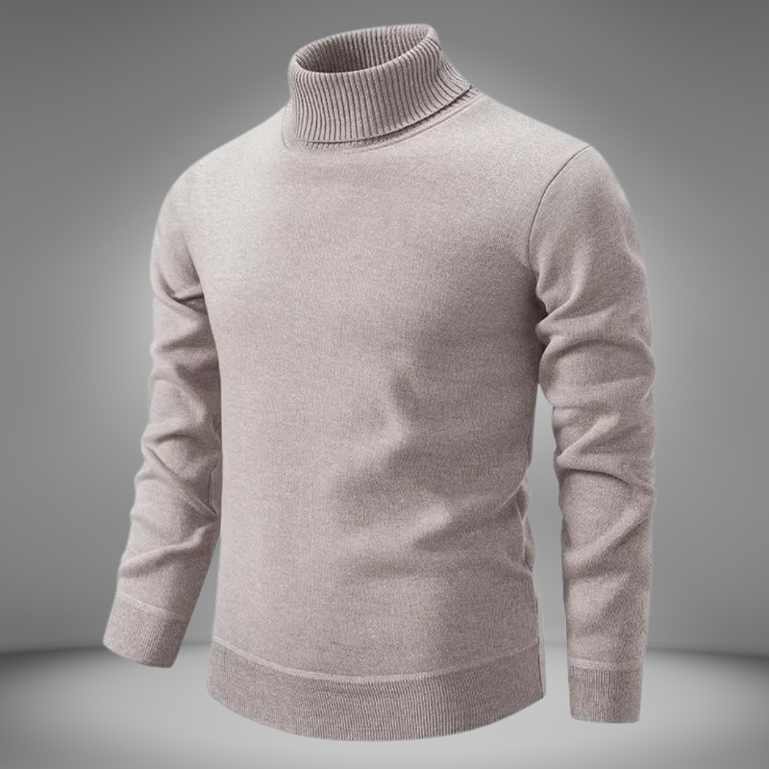 Klassischer Rollkragenstrickpullover für Männer