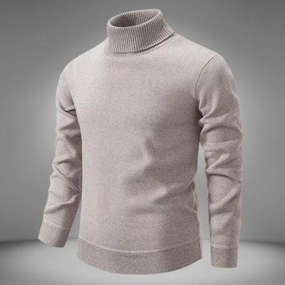 Klassischer Rollkragenstrickpullover für Männer