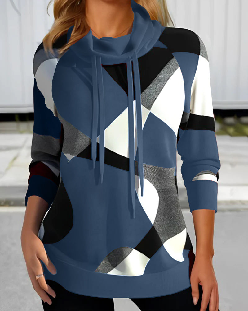 Blockdruck Pullover für Frauen