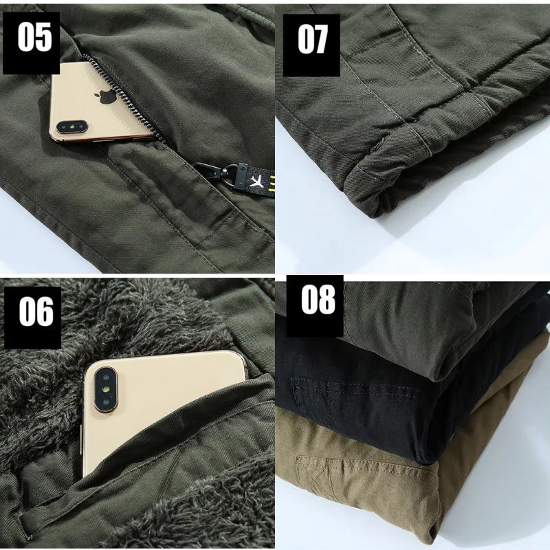 Herren Kapuzenjacke Grün - Elias