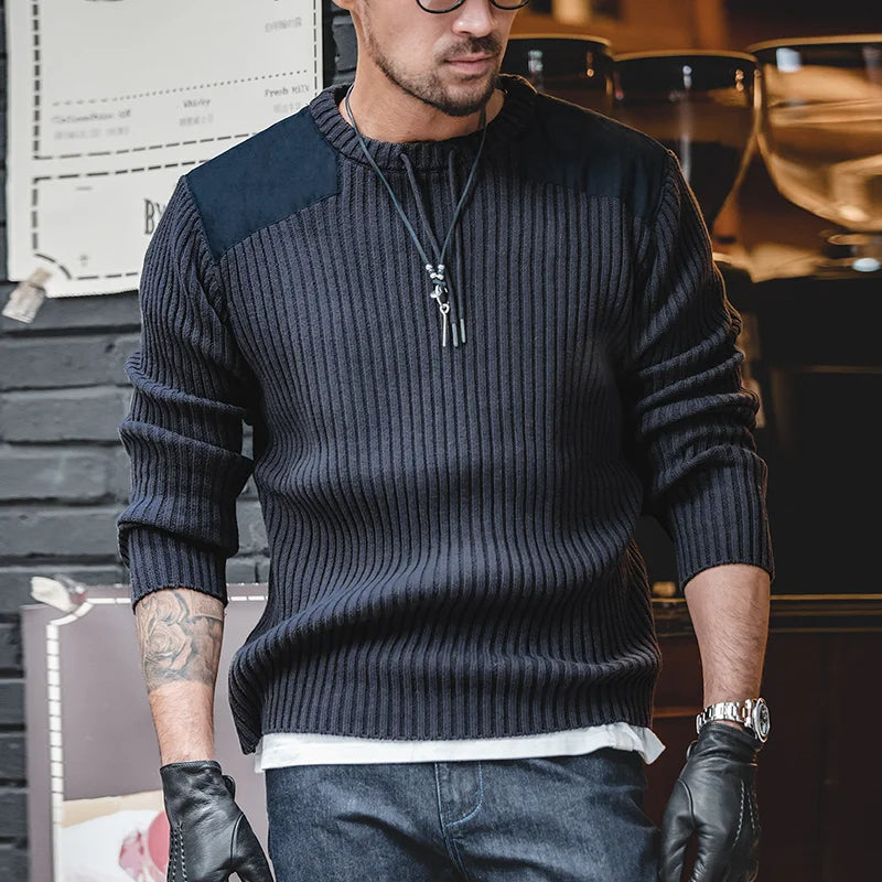 Gestreifter Slim-Fit-Pullover für Herren