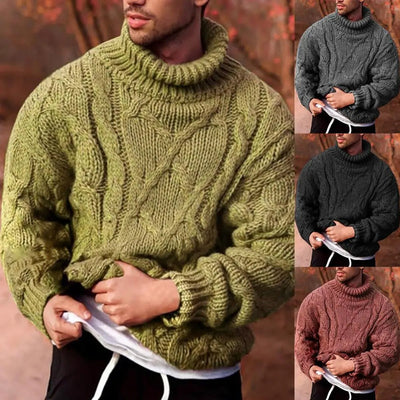 Warmer schmaler Pullover für Männer