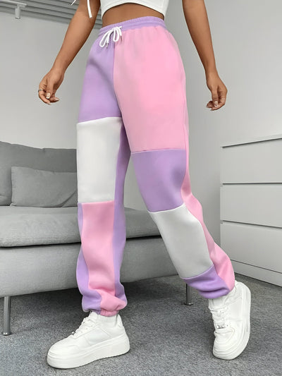 Nele | Color-Block Lockere Jogginghosen – Komfort trifft Stil