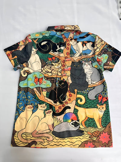 Noemia | Verspieltes & Farbenfrohes Katzen- und Schmetterlings-Top