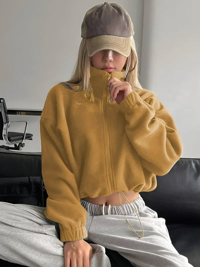 Petronille | Stylische Jacke mit Reißverschluss und Kordelzug am Saum