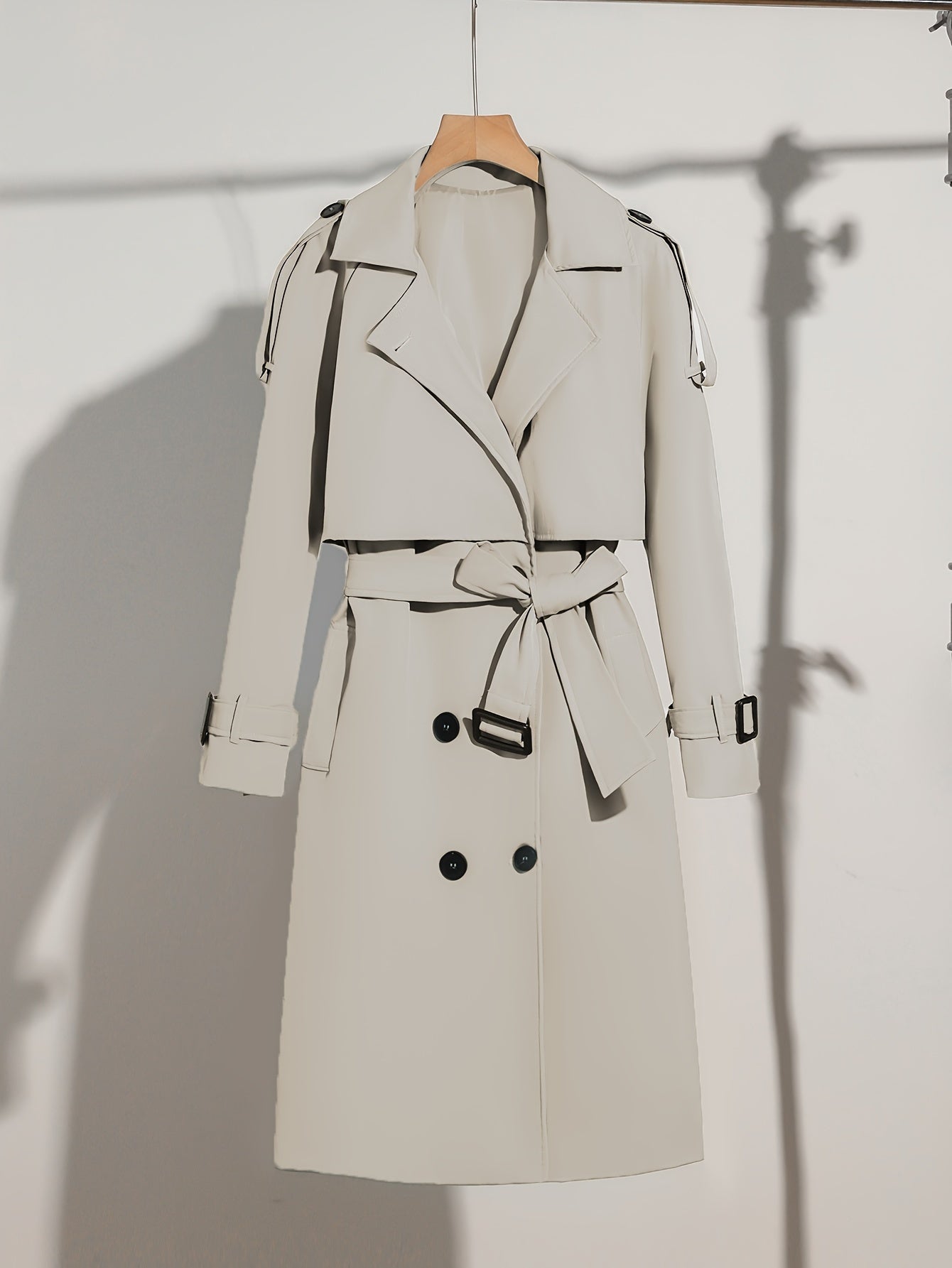 Eleganter Langarm-Trenchcoat für Damen