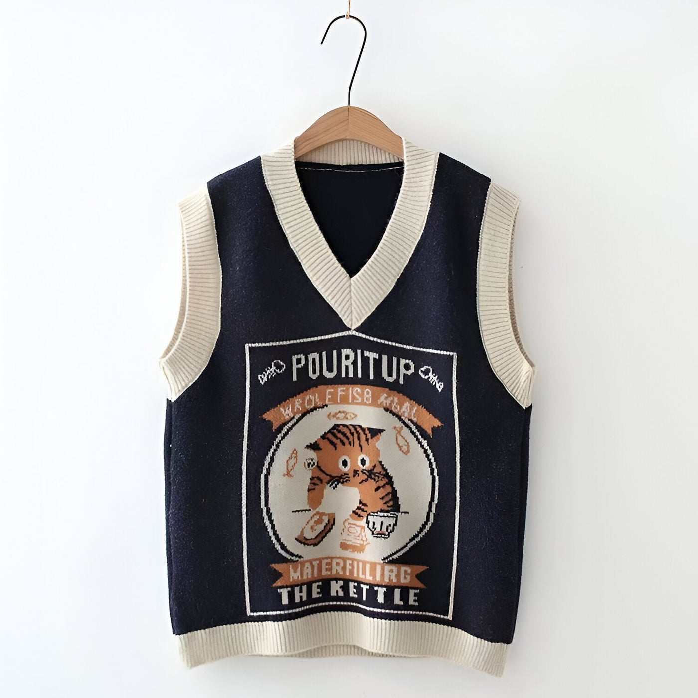 Aiden | Koreanischer Stil Pink Peach Blossom Strickweste