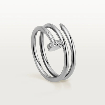 DOUBLE NAIL RING | SILBER