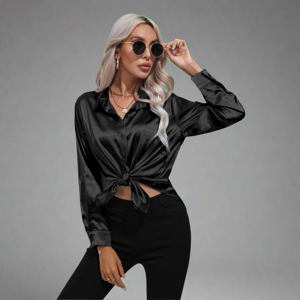 Stefanie | Elegante Luxuriös Damenbluse Für Festliche Anlässe