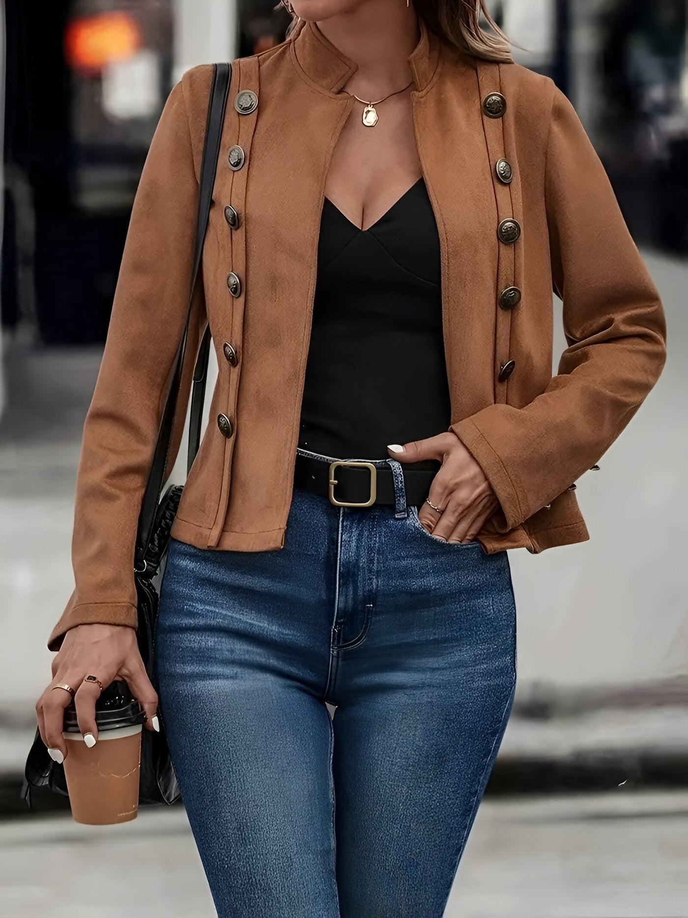 Johanna | Doppelreihige Vintage-Jacke