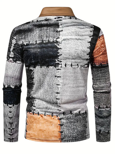 Zerem – Langarmhemd mit Farbblock und Reißverschluss