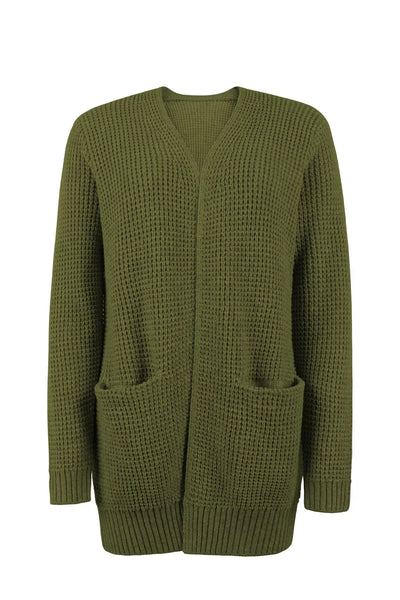 Grauer Strick-Cardigan - Mila