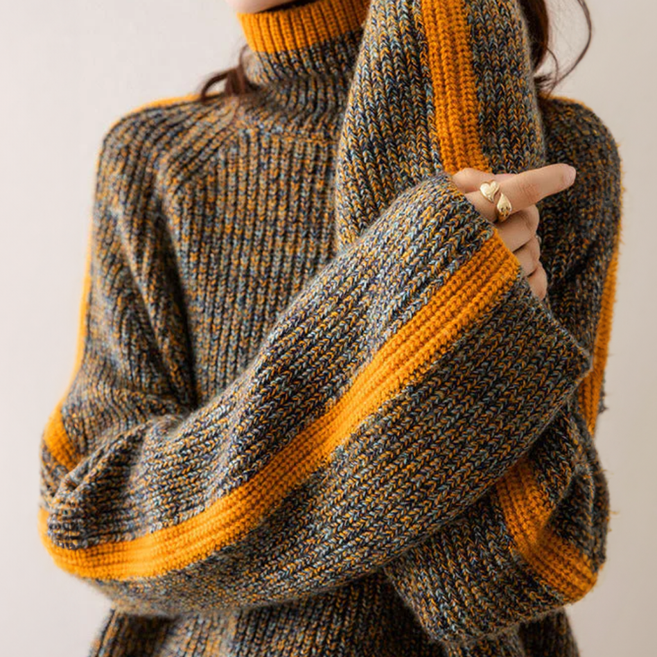 Bequemer Rollkragenpullover für Frauen