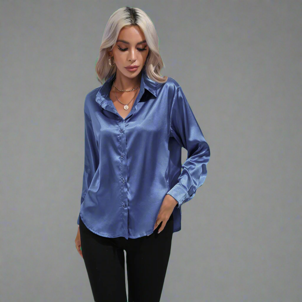 Stefanie | Elegante Luxuriös Damenbluse Für Festliche Anlässe