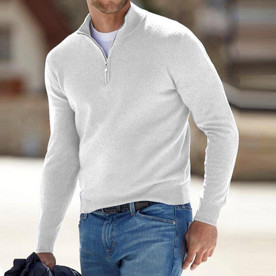 Samuel – Herrenpullover mit Reißverschluss | Moderner Casual-Look für Herbst & Frühling